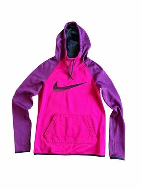 🌟Nike Hot Pink & Purple Swoosh Pullover Hoodie
